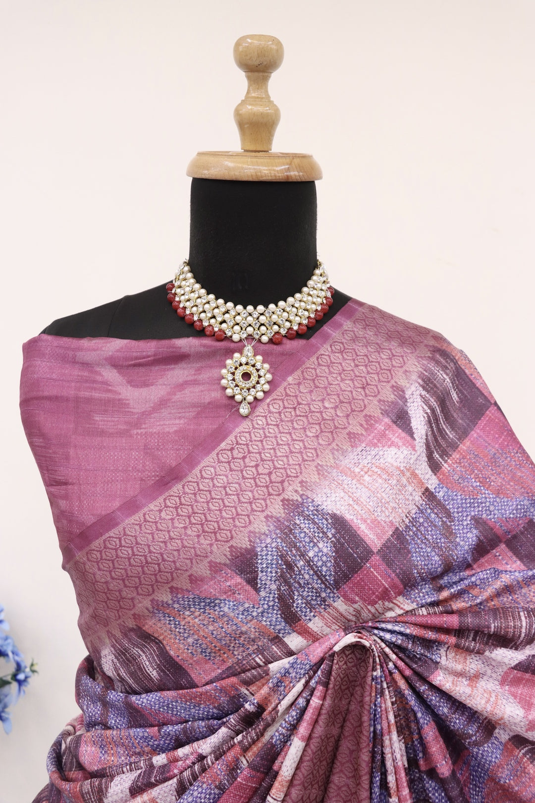 dark jamuni colour saree