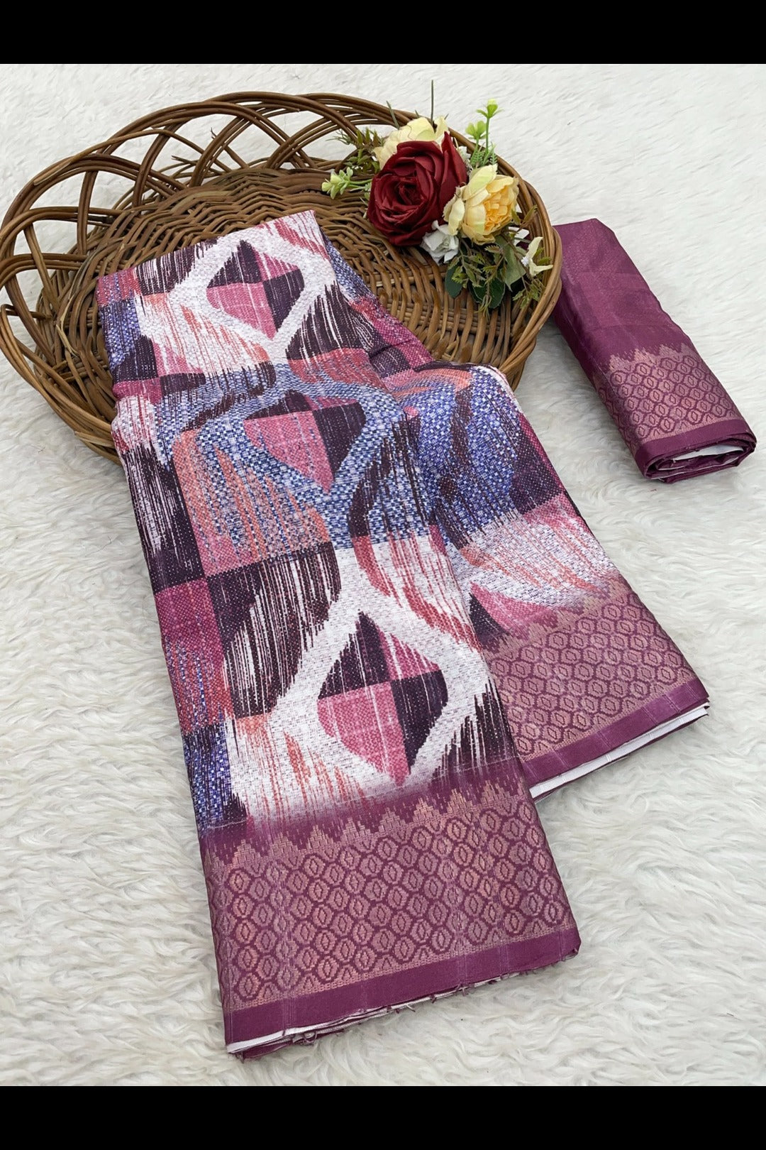 dark jamuni colour saree